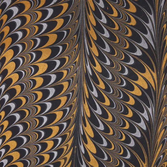 Papel de regalo marmolado color negro - Imagen 2