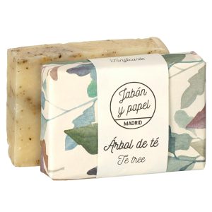 Jabón sólido natural de árbol de té