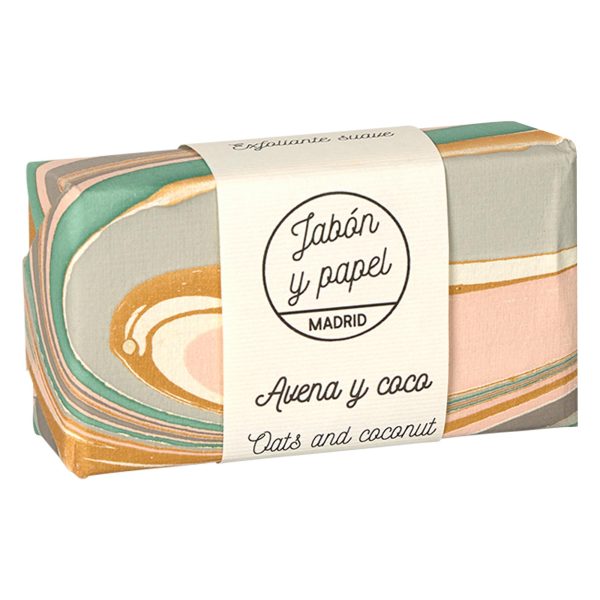 Jabón sólido natural de avena y coco - Imagen 3