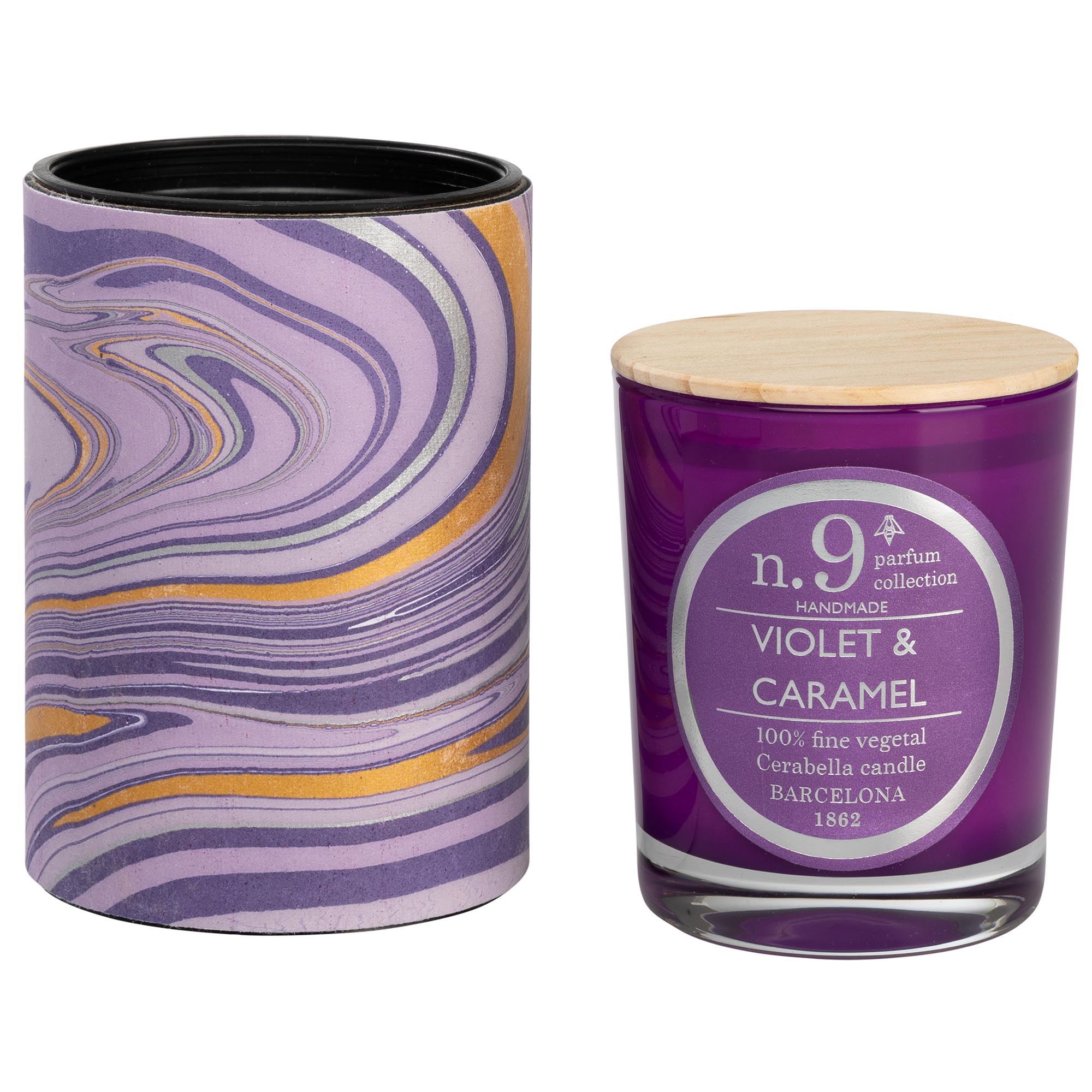 Vela perfumada caramelo de violetas