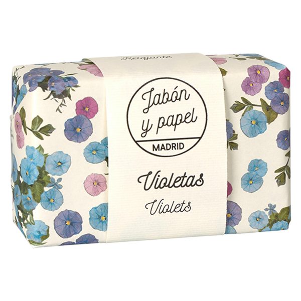 Jabón sólido natural caramelo de violetas - Imagen 3