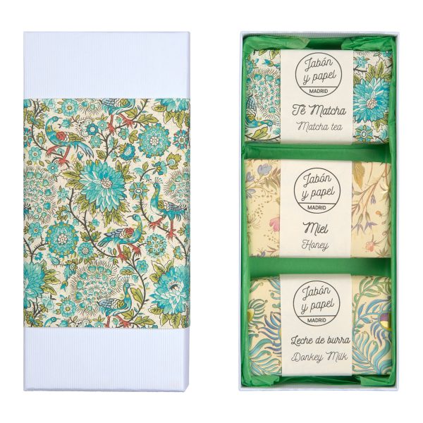 caja regalo jabones blanca