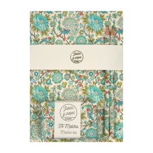 Pack cuaderno y jabón pavo real