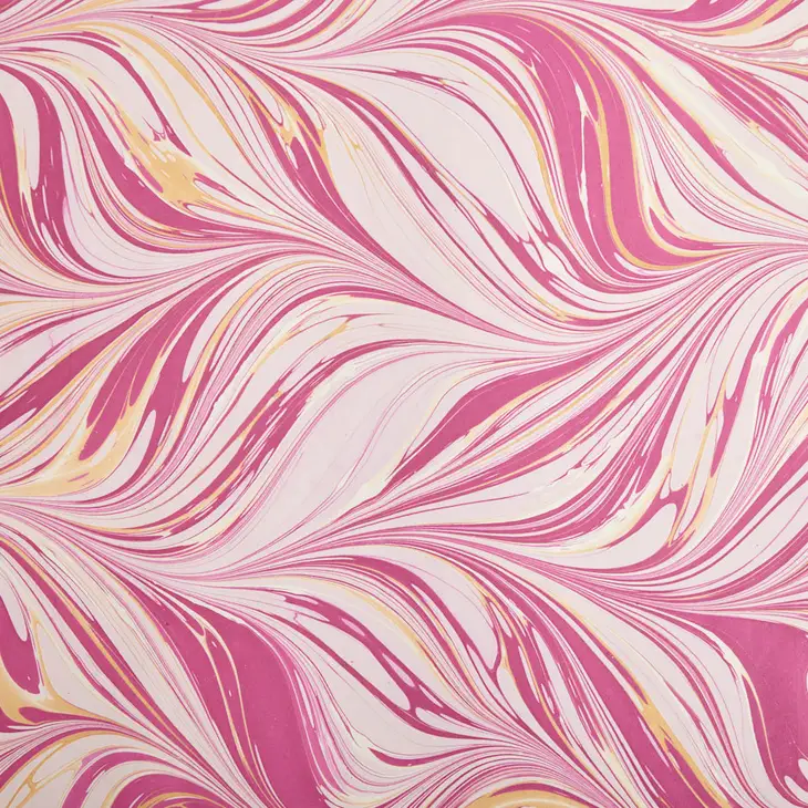 Papel de regalo marmolado frambuesa - Imagen 3