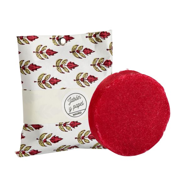 Jabón con esponja rosa mosqueta