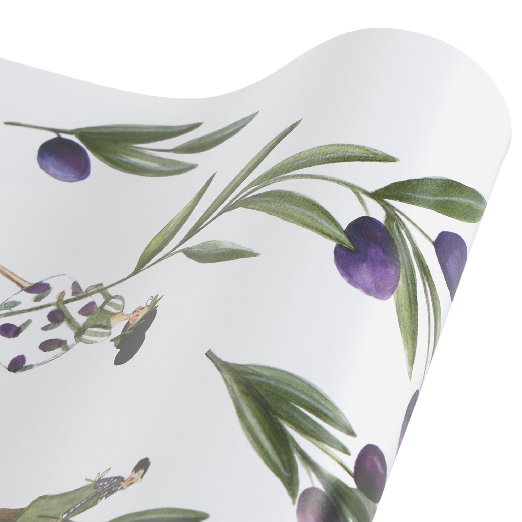 Papel de regalo olivas