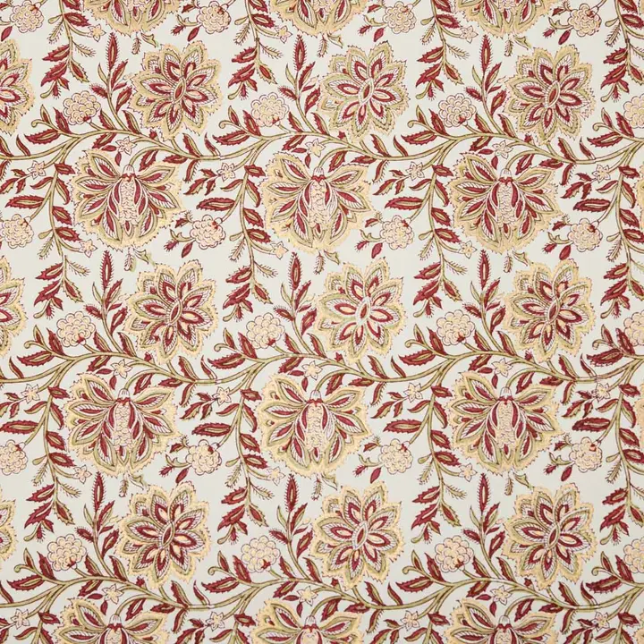 Papel de regalo grabado a mano dalia escarlata dorado - Imagen 2