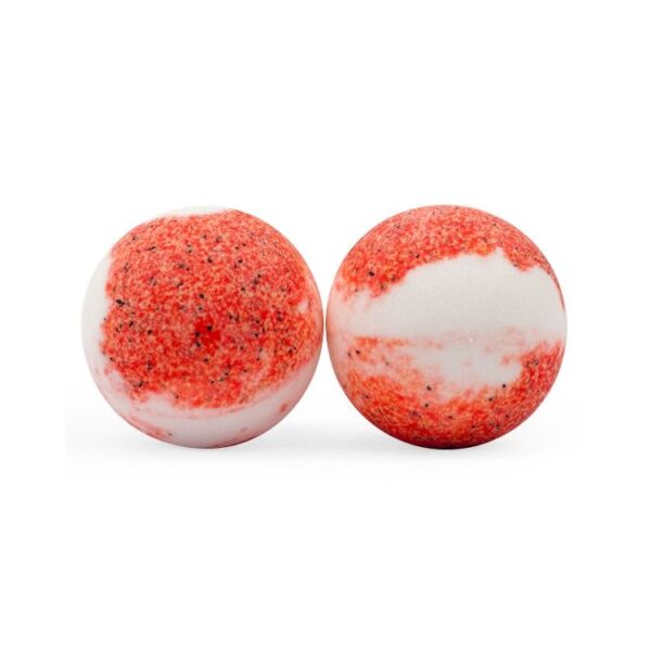 Bomba de baño fresas