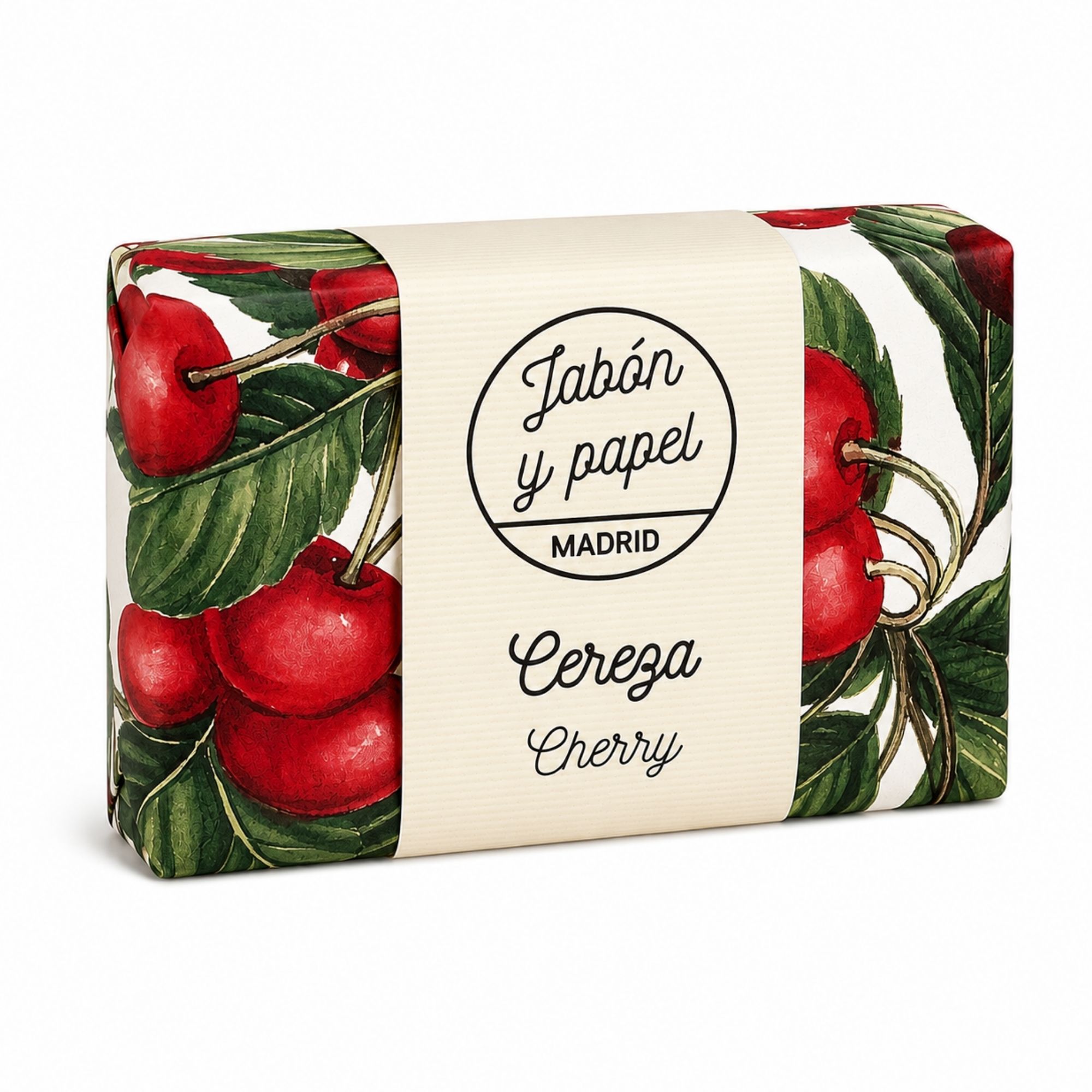 Jabón sólido natural cereza hidratante jabon y papel