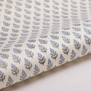 Papel de regalo grabado a mano buti azul