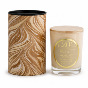 vela perfumada arroz y almendras celabella para jabon y papel