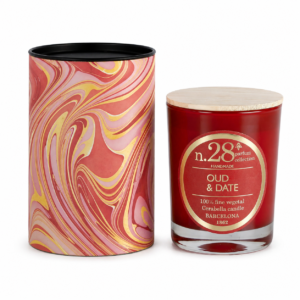 vela perfumada oud y datil jabon y papel