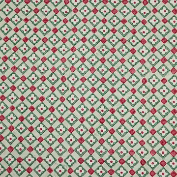 Papel de regalo grabado a mano cuadros florales - Imagen 2