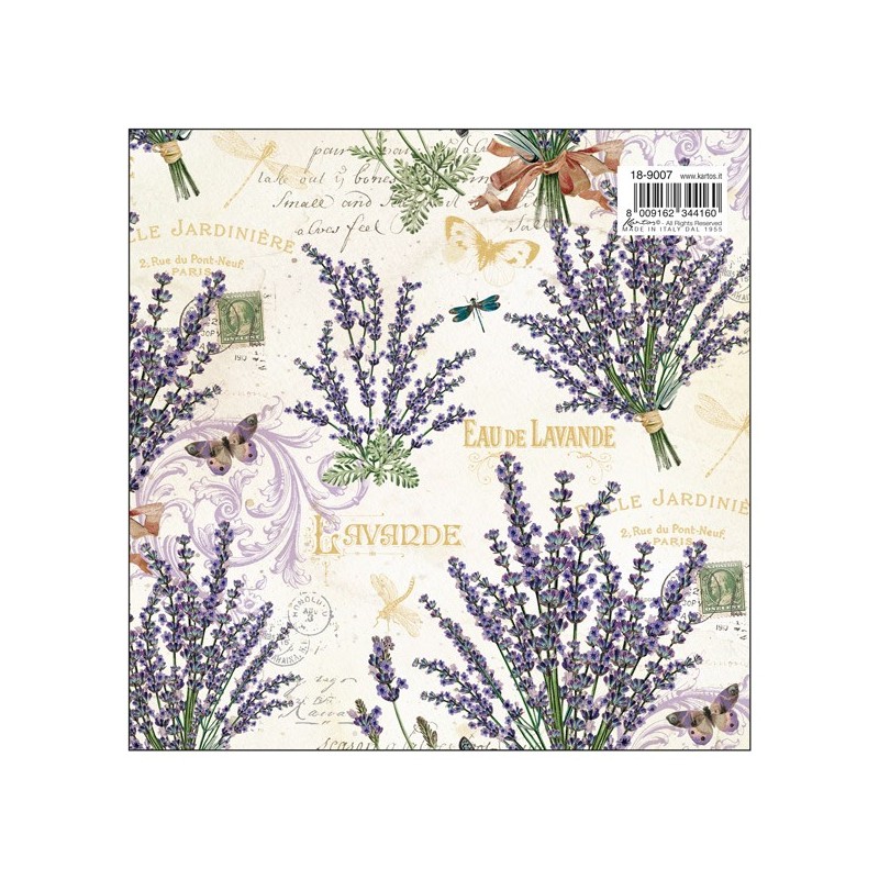 Papel de regalo italiano lavanda - Imagen 2