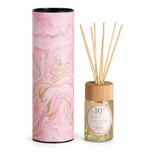mikado ambientador cerabella rosa y cardamomo jabon y papel